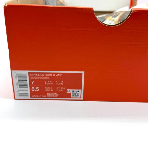 Nike Metcon 10 Amp Light Bone Cave Stone Shoes Sz M 7 / W 8.5 New HQ2615-001